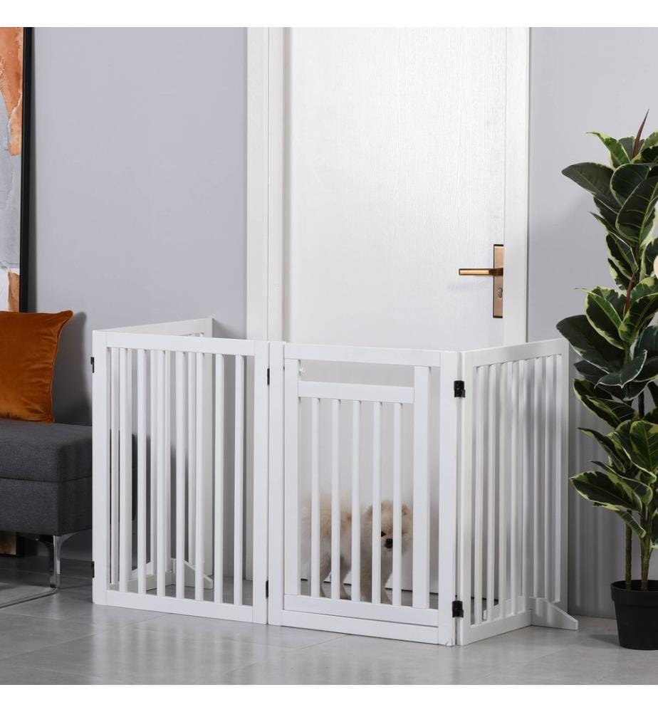 Barrière de sécurité Grille de protection pour chiens autonome 81 cm