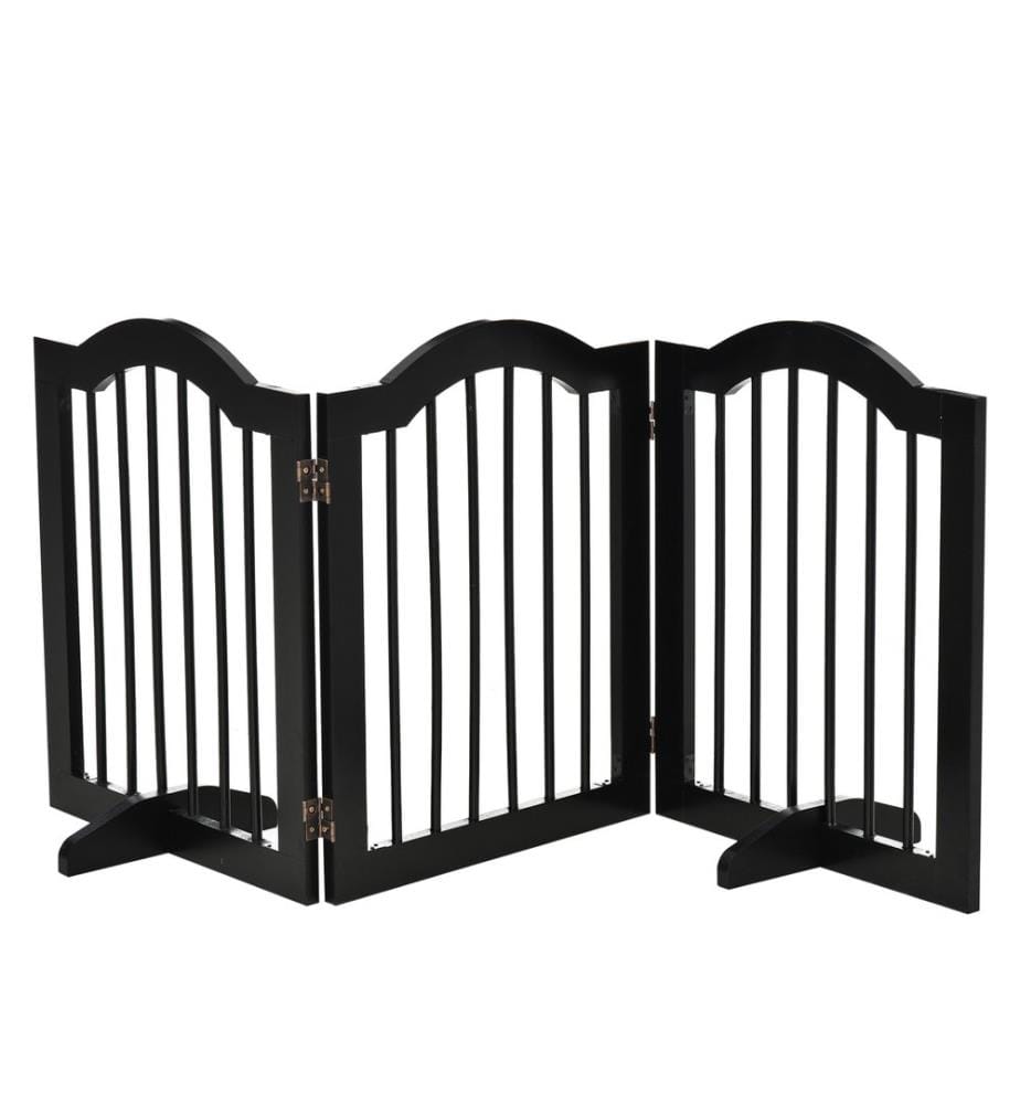 Barriera per cani Recinto di sicurezza 3 pezzi 154,5x29,5x61 cm