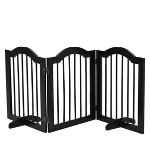 Barrière pour chiens Barrière de sécurité en 3 parties 154.5x29.5x61 cm