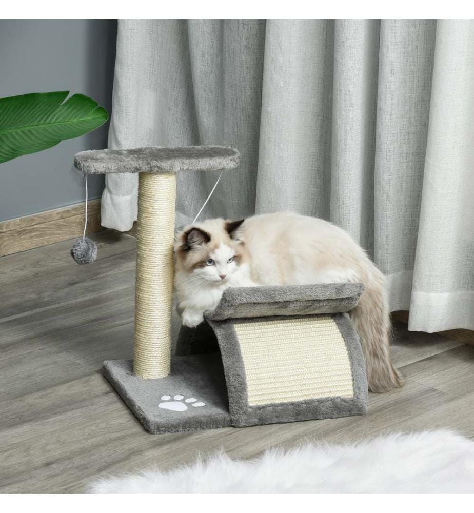 Arbre à chat Arbre de jeu Arbre à chat avec balle L40xl30xH43 cm