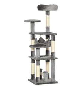 Katzenbaum Katzenspielturm Hängematte L40xB40xH132 cm