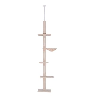 Arbre à chat haut de plafond réglable en hauteur 40x34x230-260 cm
