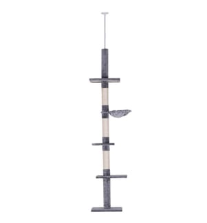 Arbre à chat haut de plafond réglable en hauteur 40x34x230-260 cm