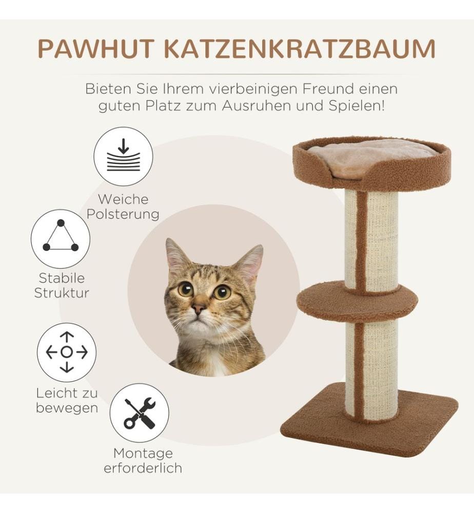 Cat tree play tree scratching post mm with platform 45x45x91 cm