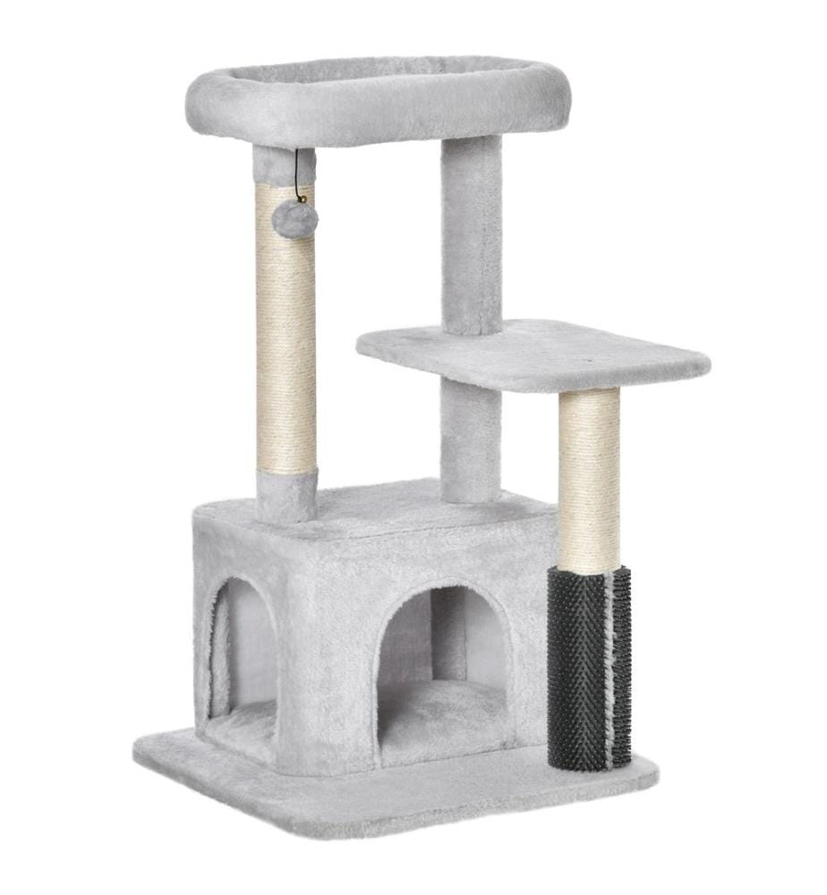 Scratching tree Cat tree with massage corner Cat cave 48x48x85 cm