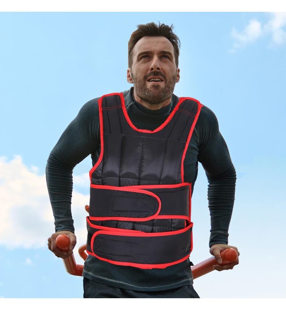 Gewichtsweste 20kg mit doppelten Gurten Trainingsweste Laufweste