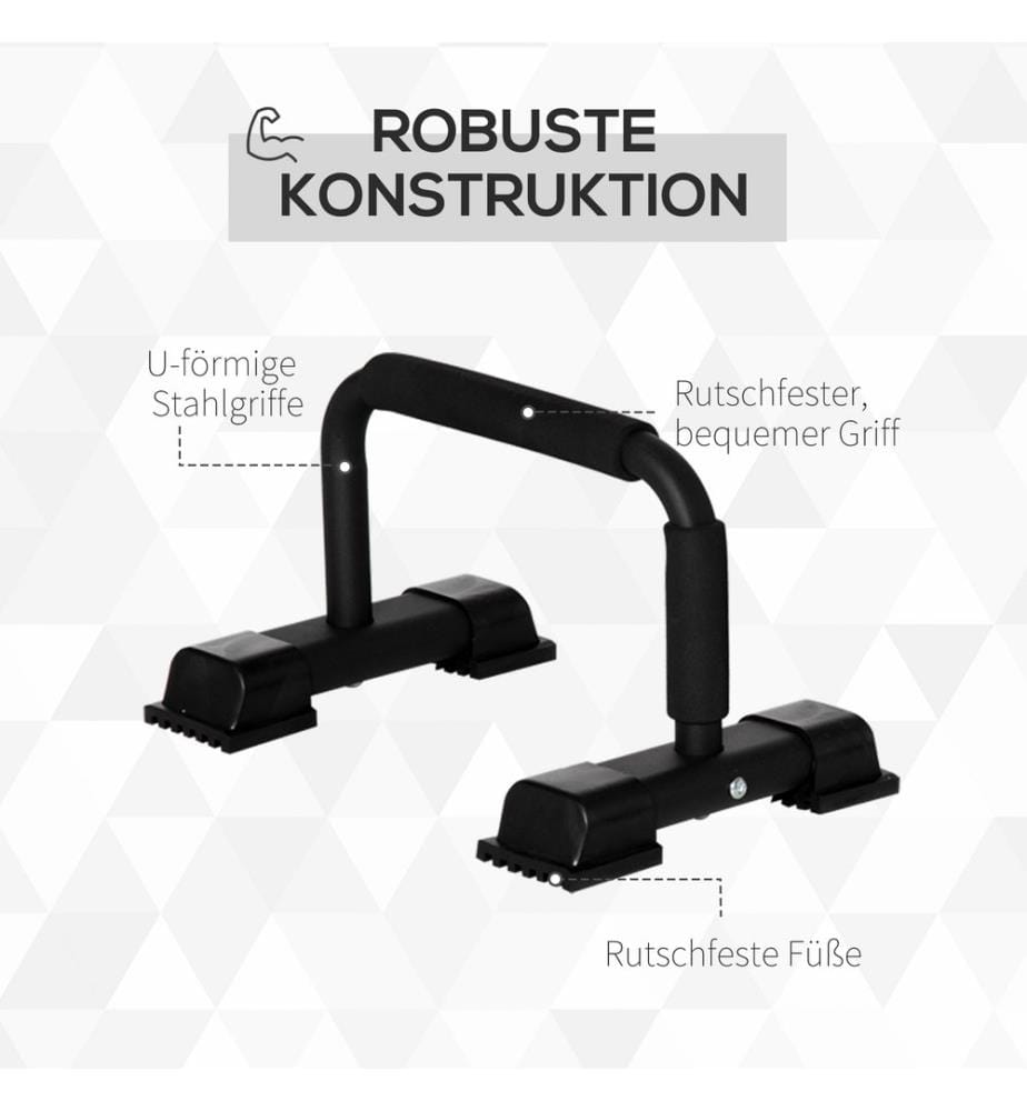 Poignées de pompes, set de 2 poignées Push Up antidérapantes