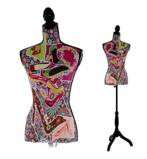 Schneiderpuppe Torso weiblich Fiberglas - High Heels