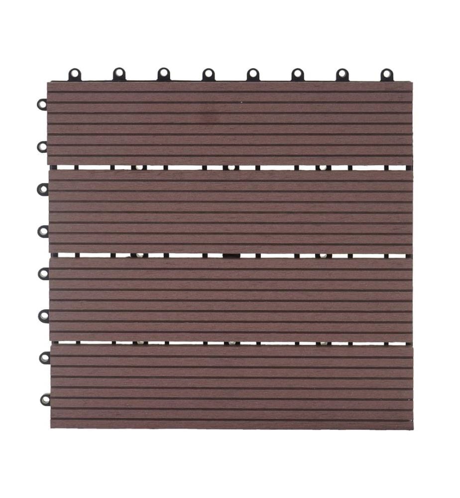 WPC Gartenfliese Rhone Holzoptik 1m2 Premium coffee linear