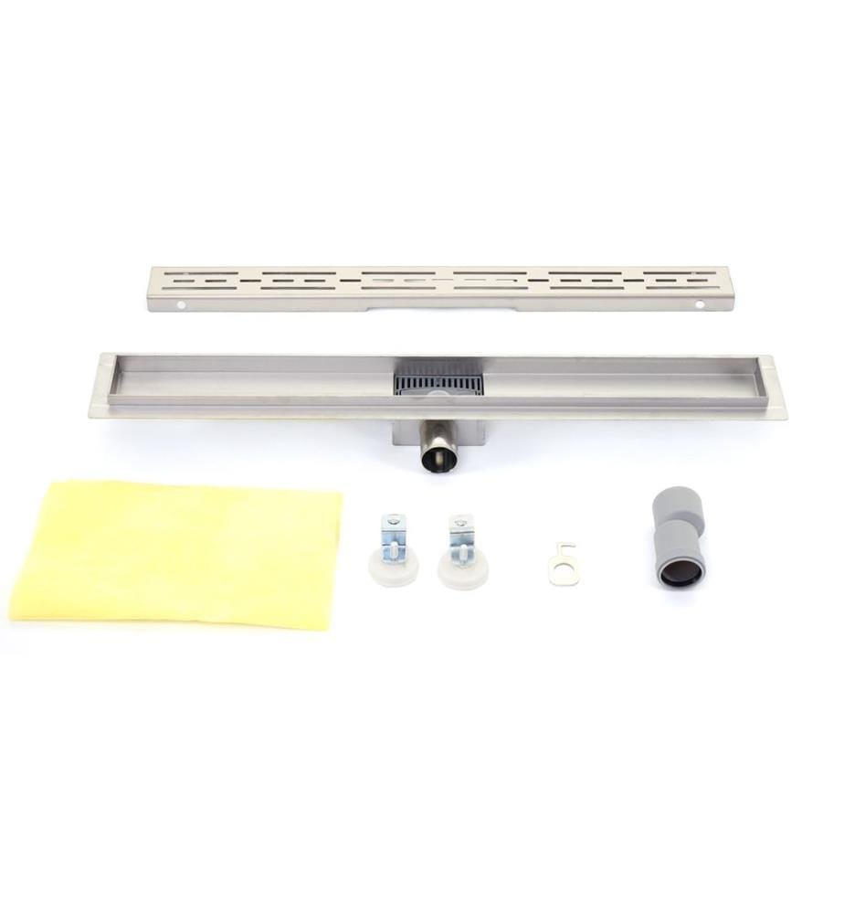 Duschrinne Abflussrinne Duschablauf Edelstahl Siphon 90 cm