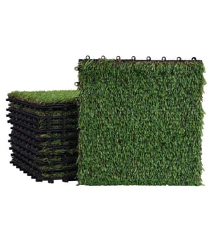 Dalle d'herbe 1m2 Dalle d'herbe Tapis d'herbe 11x 30x30 cm chacun