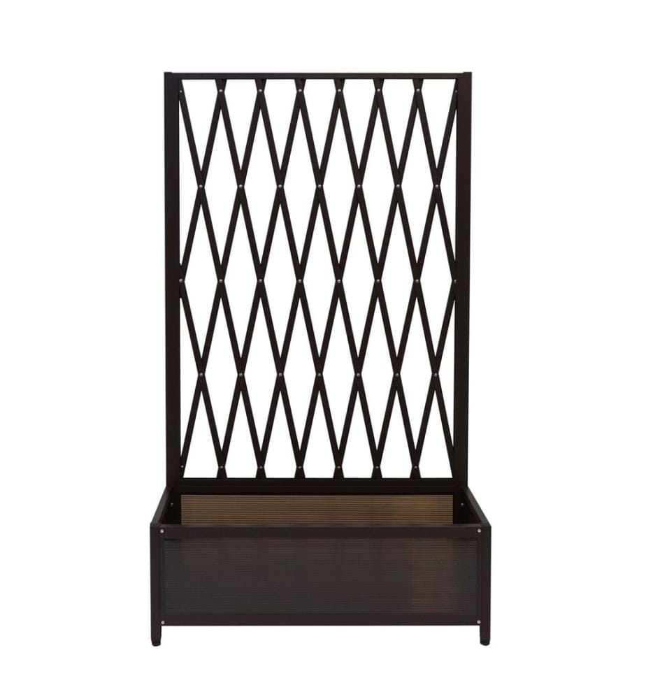 Rankgitter Rankhilfe Blumenkasten Blumentopf Alu Stahl 152x90x35 cm
