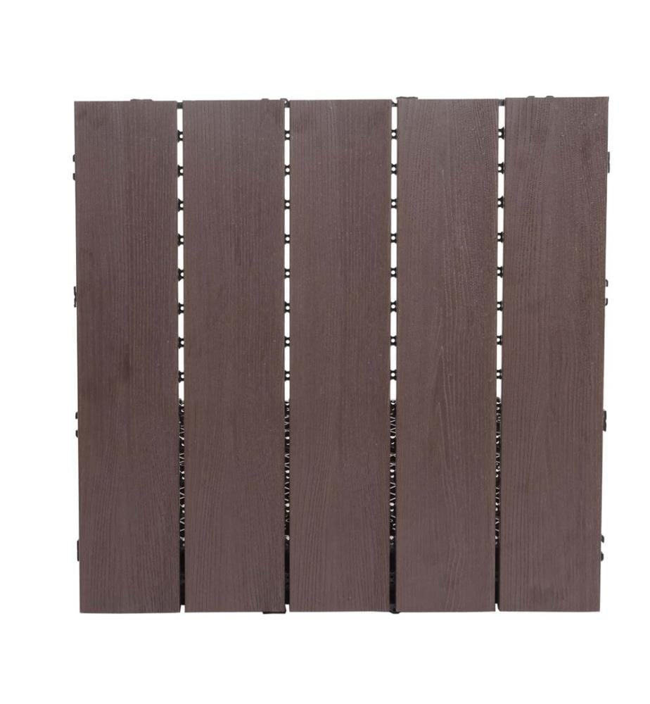 WPC Gartenfliese 1m2 JAM-E20 Holzoptik 4x je 50x50 cm