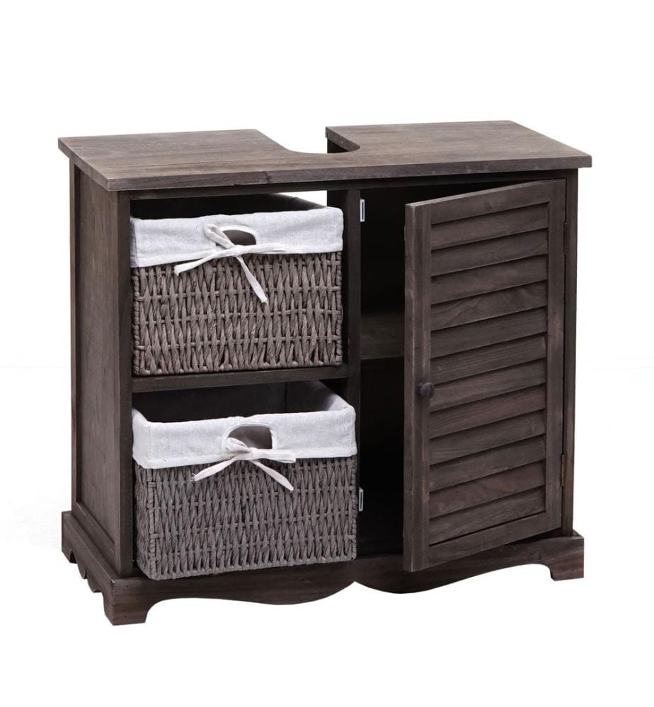 Base lavabo Shabby con cestello 60x65x31 cm