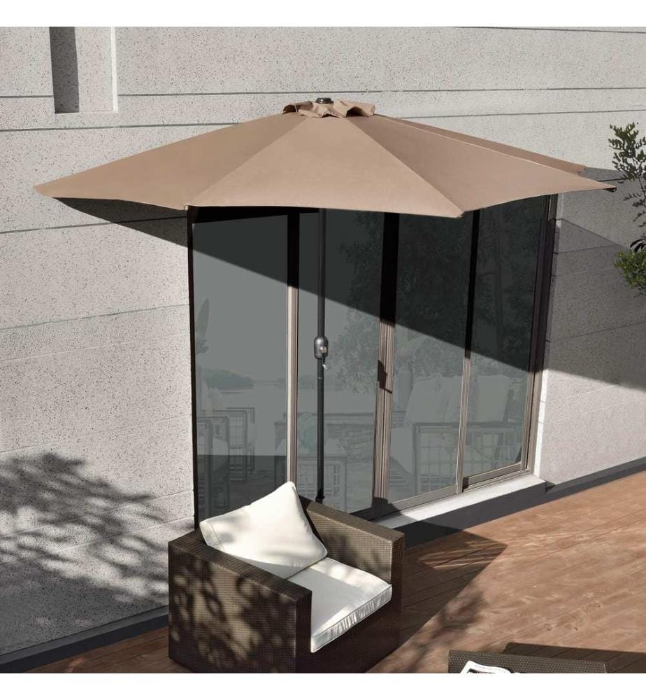 Halb-Sonnenschirm Eger Ø300 Halbrund Beige