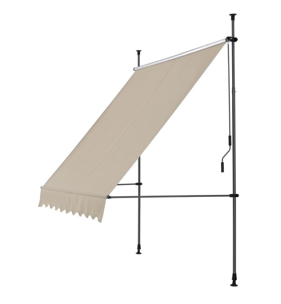 Kle mmmarkise 250x120x200-300 cm sans percer Sable