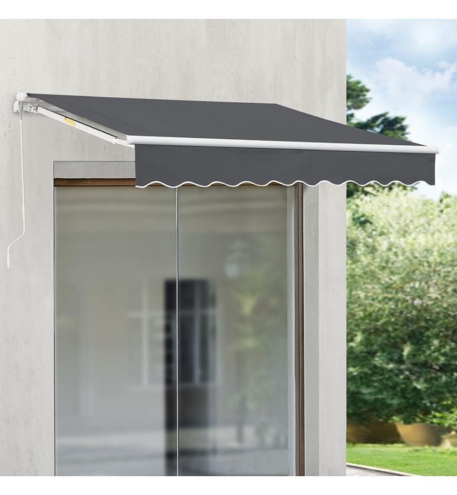 Gelenkar mmarkise Bitonto 300x250 cm mit Handkurbel Dunkelgrau