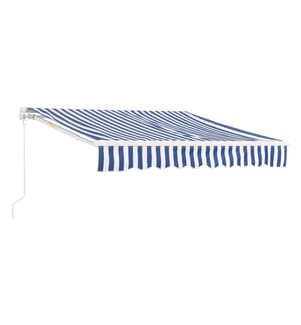 Tenda da sole pieghevole Bitonto 250x200 cm con manovella Blu Bianco