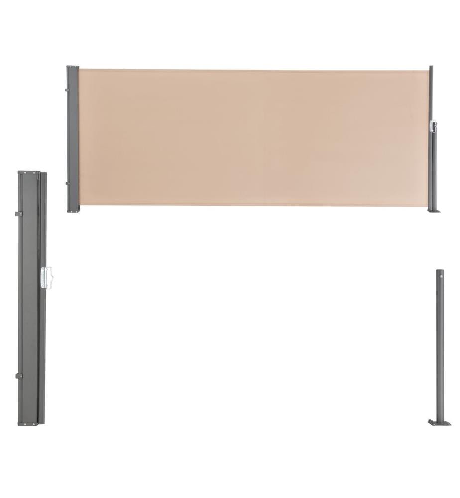 Seitenmarkise Mulhacén 140x300 cm Sandfarben Sichtschutz