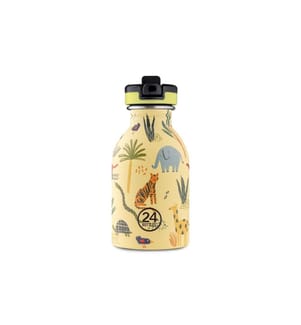 24BOTTLES - Gourde Urban avec couvercle de sport 250 ml, Jungle Friends