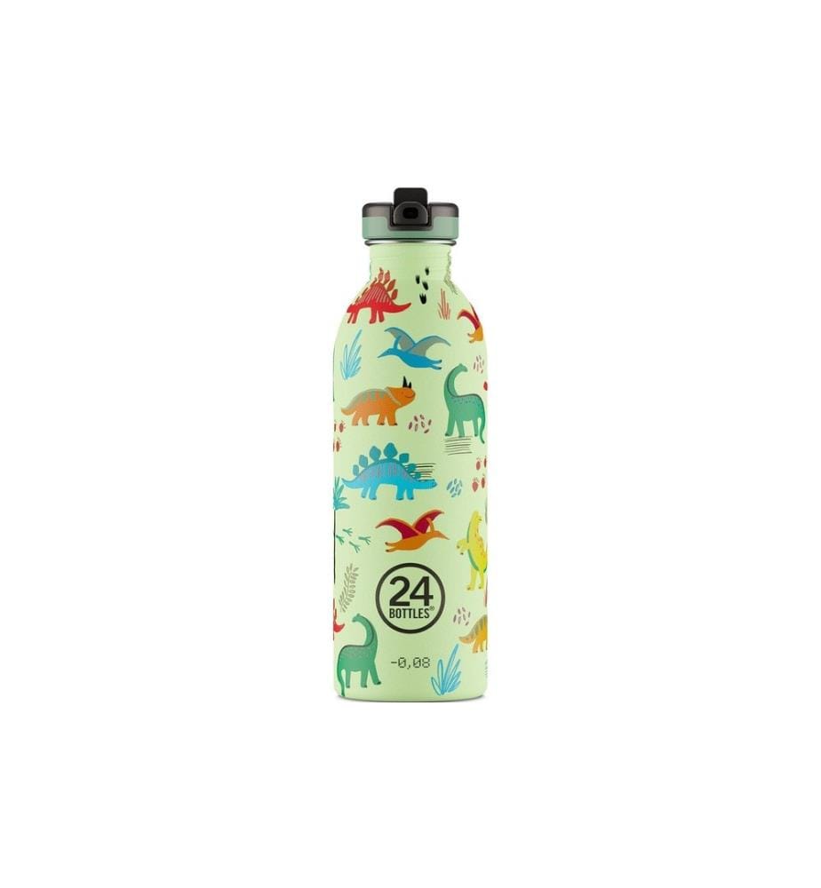 24BOTTLES - Trinkflasche Urban mit Sportdeckel 500 ml, Jurassic Friends