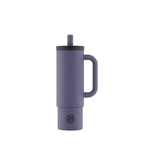 24BOTTLES - Thermobecher Straw Cup 800 ml, Dunkelviolett