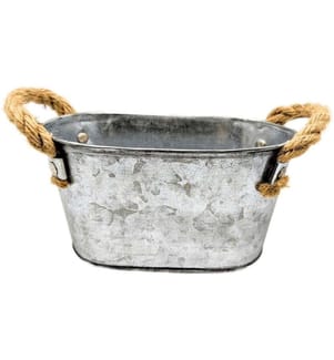 CHALET - Pot de fleur Elis 18 x 10,5 x 9 cm, Argenté