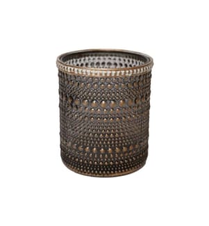 CHALET - Windlicht Lingan 12 cm, Glas, Anthrazit