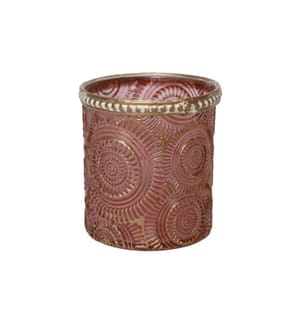 CHALET - Windlicht Limay 8 cm, Glas, Rosa