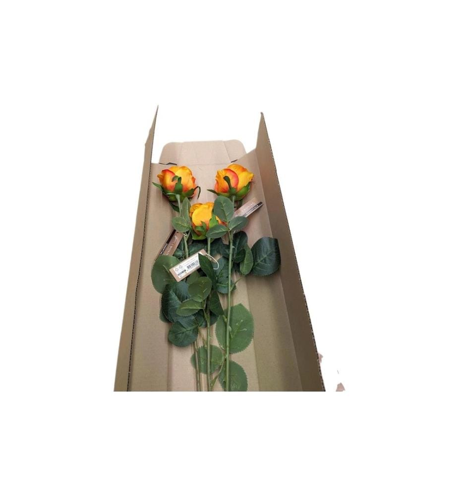 CHALET - Kunstblume Rosenbouqet 87 cm, Orange