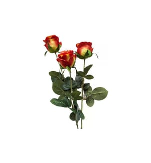 CHALET - Kunstblume Rosenbouqet 87 cm, Rot/Gelb