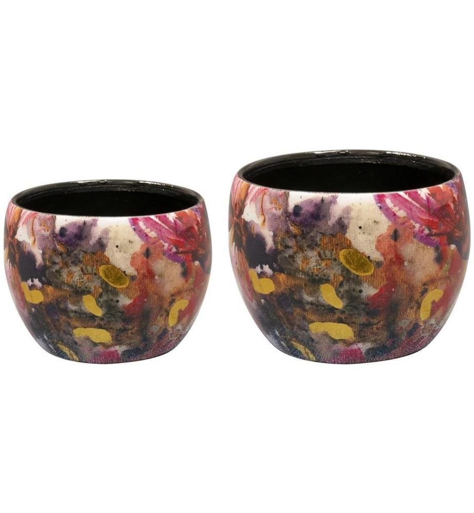 CHALET - Blumentopf Sweet magnolia, 9 x 9 x 7 cm, 2er-Set