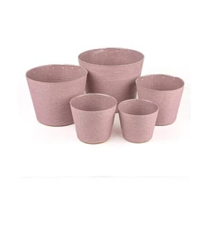 CHALET - Kordelkorb Kornelia L 15 x 15 x 13 cm, Rosa