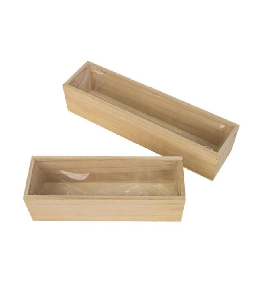 CHALET - Pot de plantes Jutz L étroit, 30 x 7.5 x 7 cm, brun