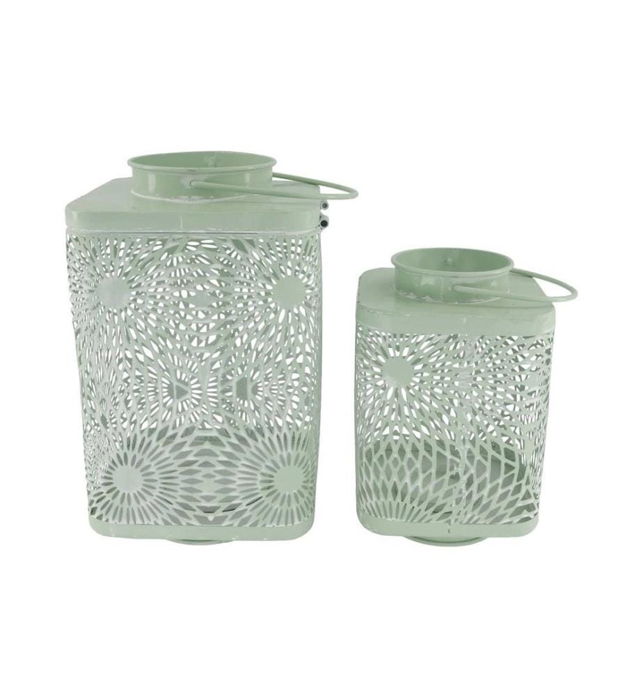 CHALET - Photophore Shine Set de 2 pièces, Menthe