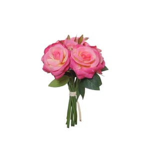 CHALET - Kunstblume Strauss Rosen 25 cm, Rosa