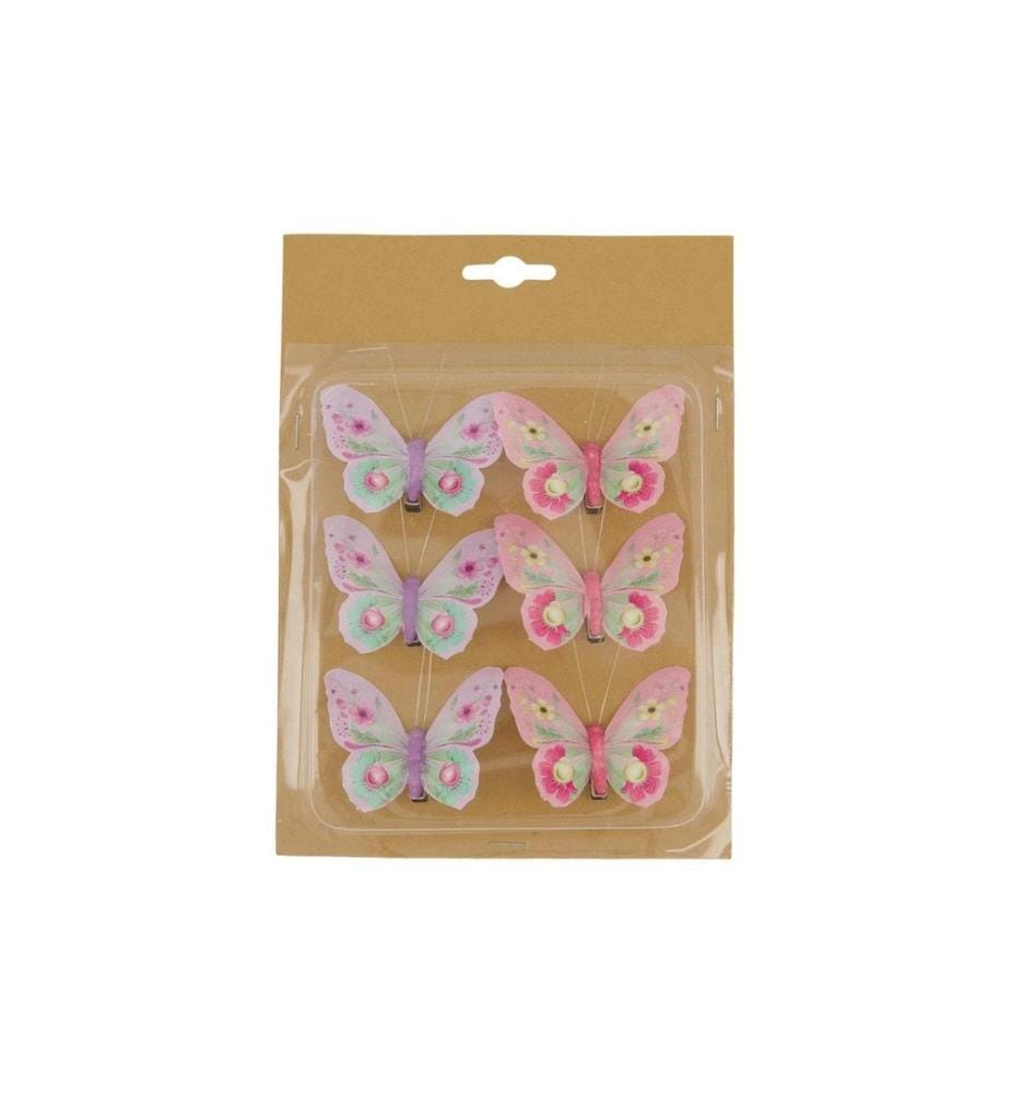 CHALET Chalet Set de Papillons 6pcs Farfalla