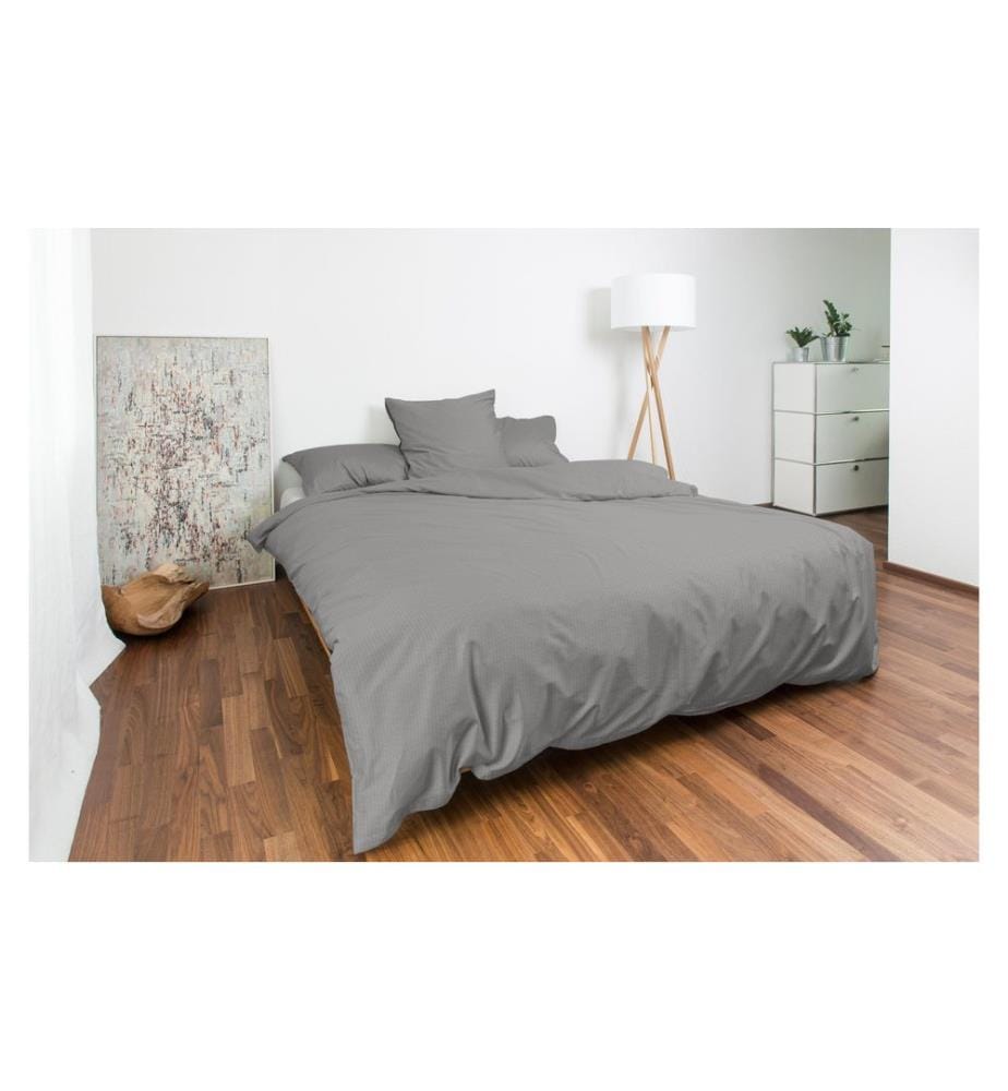 NIGHT FASHION - Housse de duvet Edi 240 x 240 cm, Gris