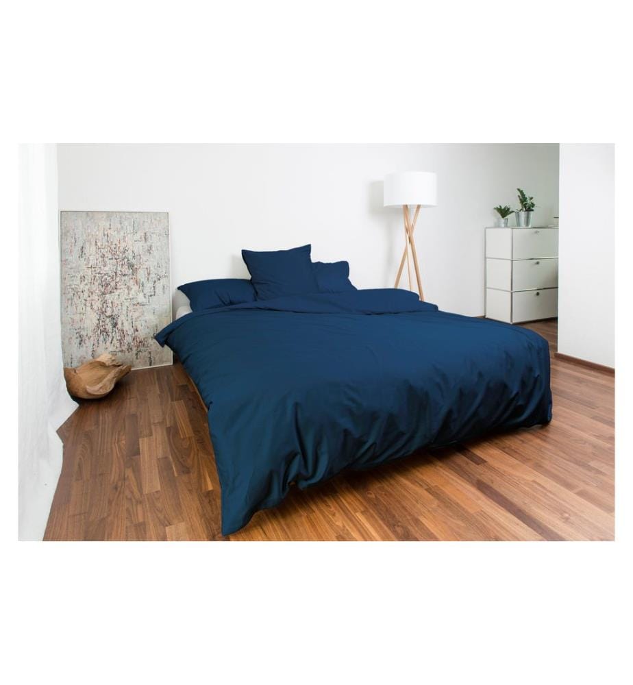 NOBILIUM - Housse de duvet Oni 240 x 240 cm, Bleu marine
