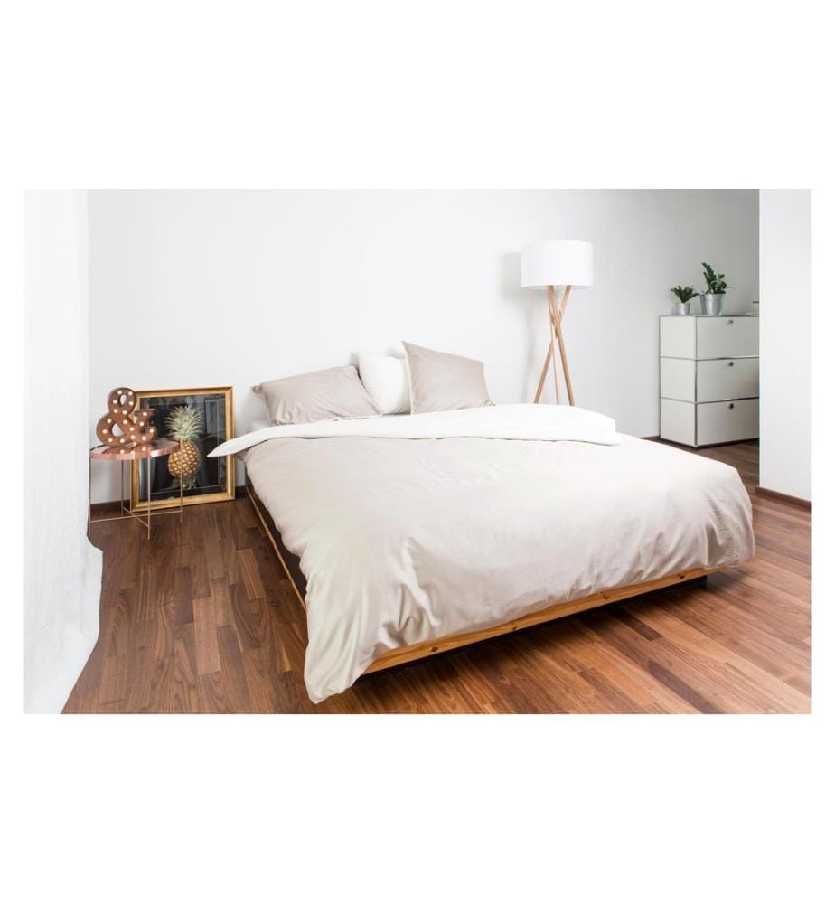 NOBILIUM - Taie d'oreiller Mia 65 x 100 cm, Ivory/Taupe