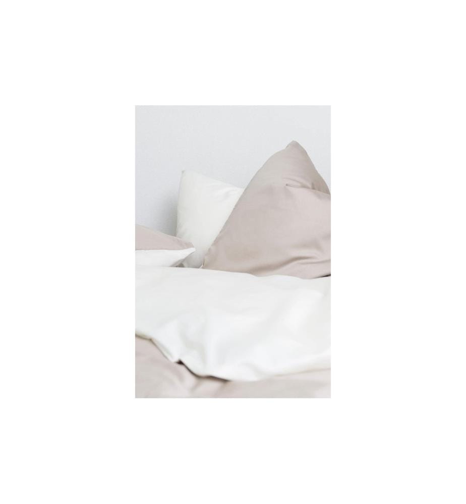 NOBILIUM - Taie d'oreiller Mia 65 x 100 cm, Ivory/Taupe