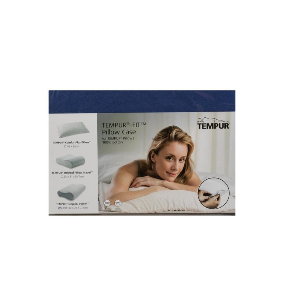 Tempur - Taie d'oreiller Original Junior Bleu