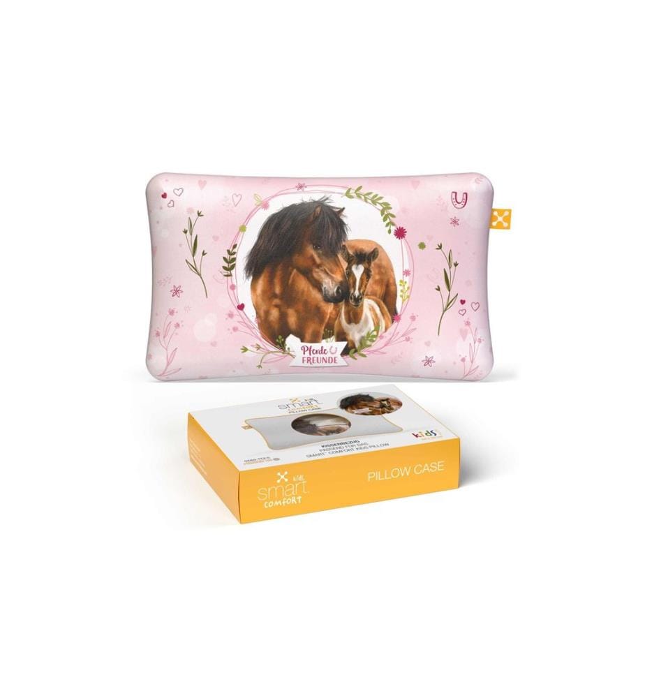 Smartsleep - Kinder Kopfkissenbezug Comfort Pferde 50 x 32 cm