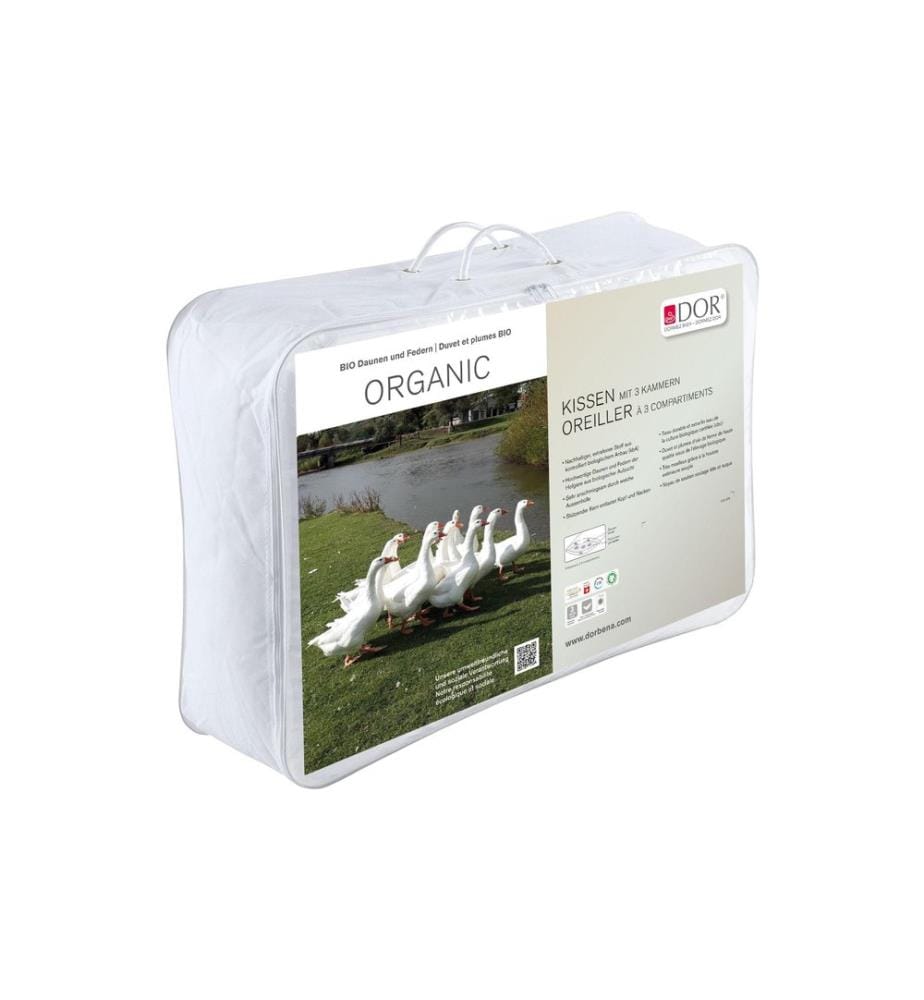DOR - Oreiller classique avec 3 compartiments Organic 50 x 70 cm