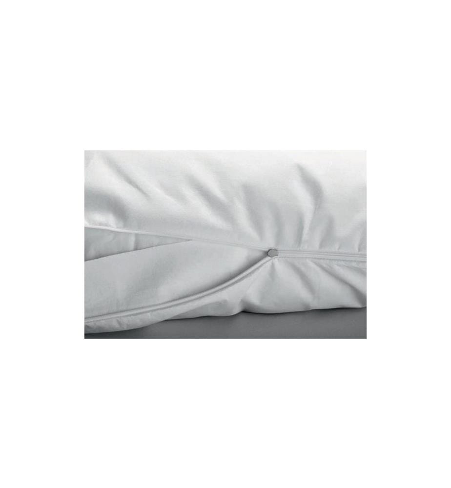 Dormisette - Housse de coussin Confort 65 x 100 cm, Blanc