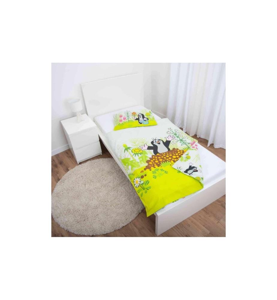 HERDING - Kinderbettwäsche Kleiner Maulwurf 100 x 135 cm + 40 x 60 cm