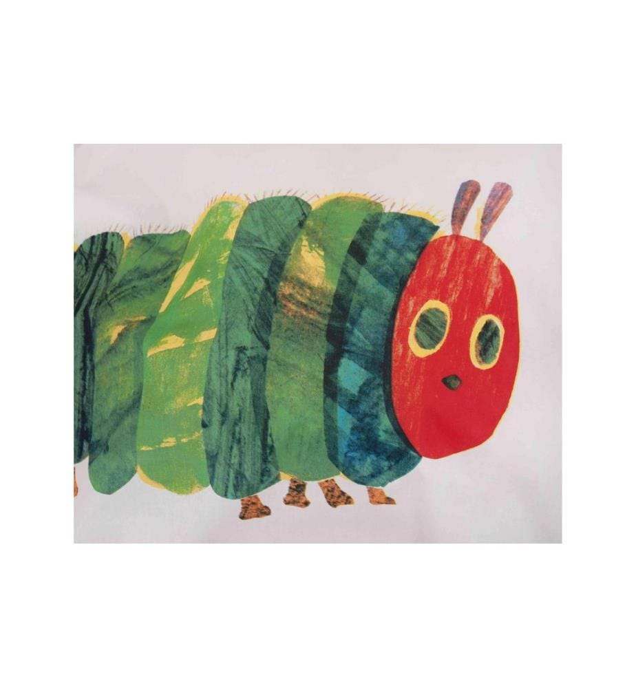 HERDING - Kinderbettwäsche Raupe Nimmersatt 100 x 135 cm + 40 x 60 cm
