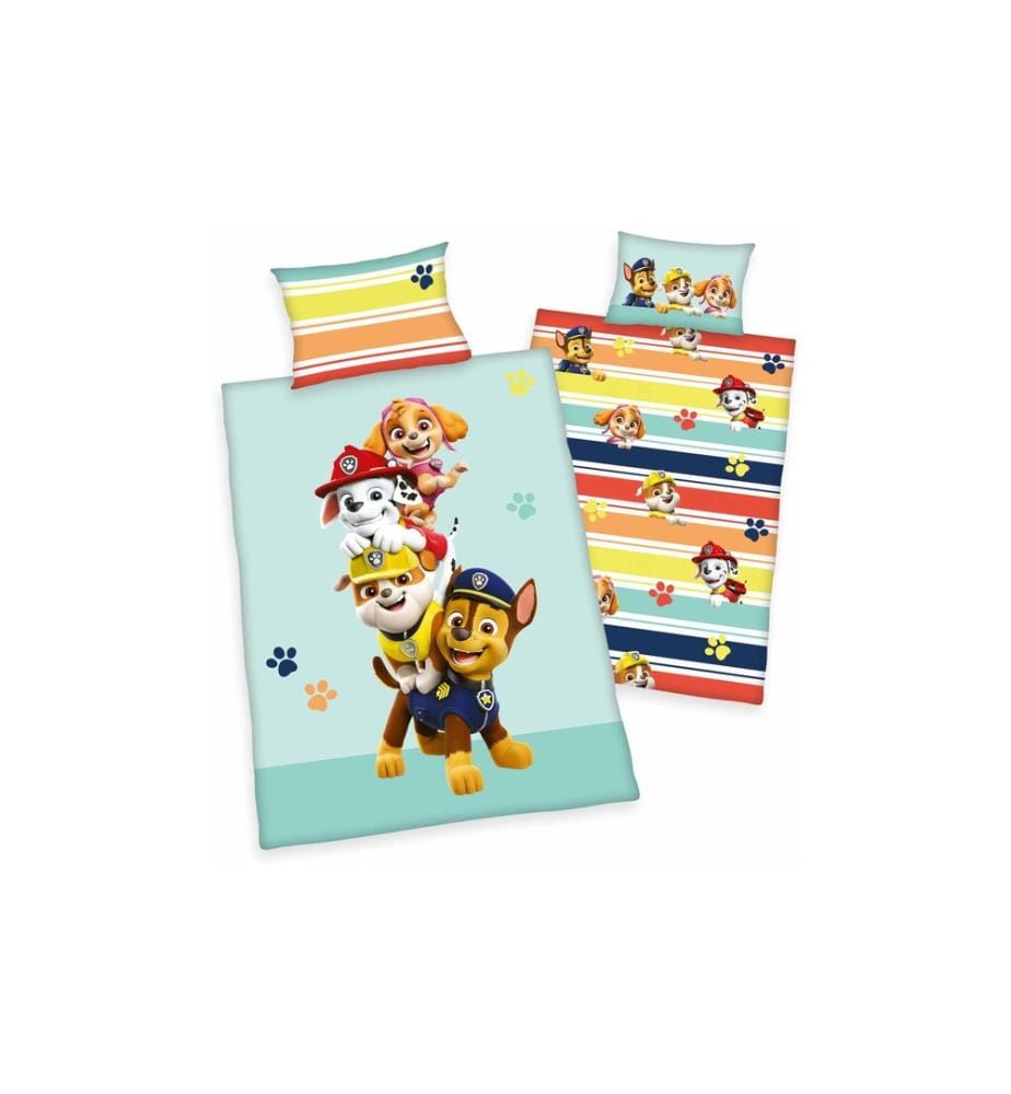HERDING - Kinderbettwäsche Paw Patrol 100 x 135 cm + 40 x 60 cm