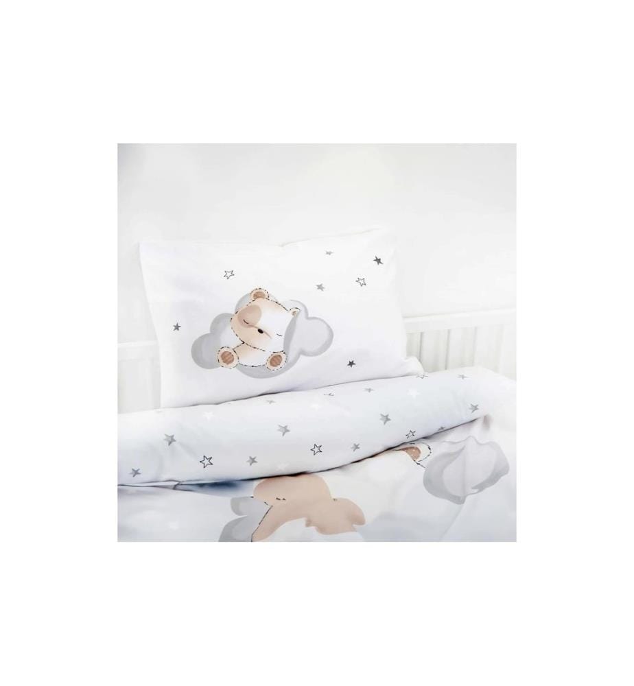 HERDING - Kinderbettwäsche Sleeping bear 100 x 135 cm + 40 x 60 cm
