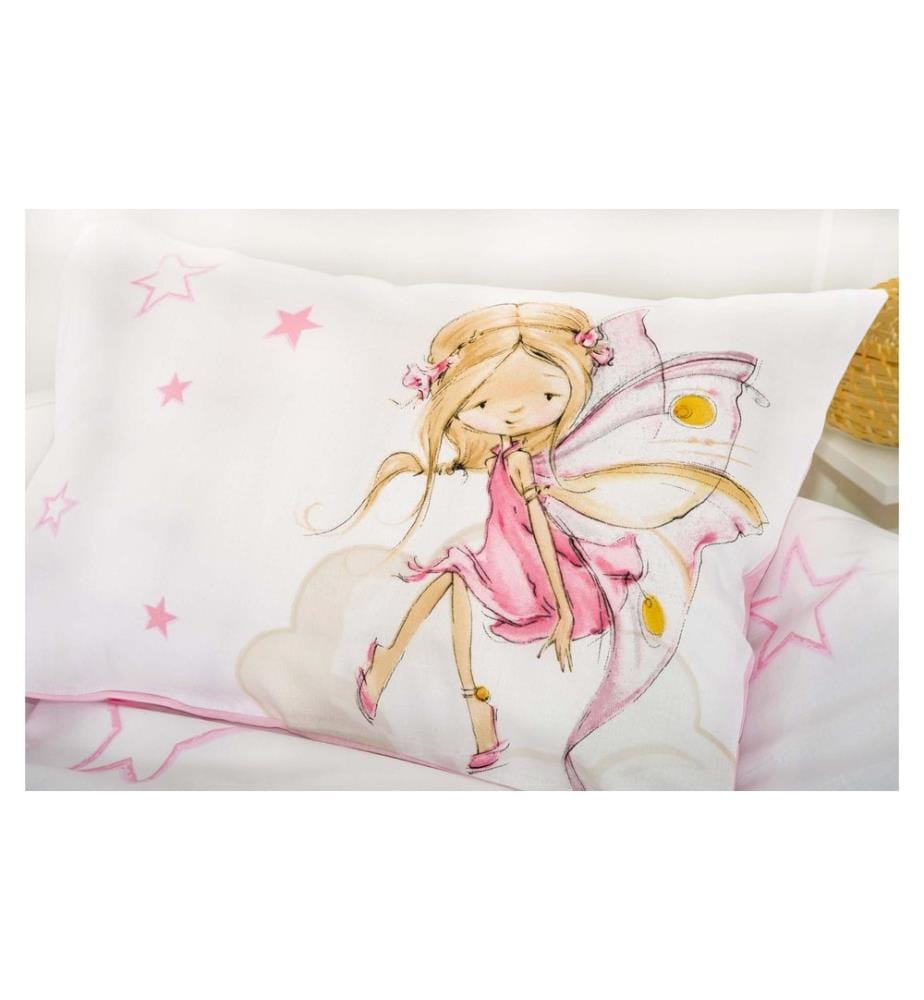 HERDING - Kinderbettwäsche Little Fairy 100 x 135 cm + 40 x 60 cm
